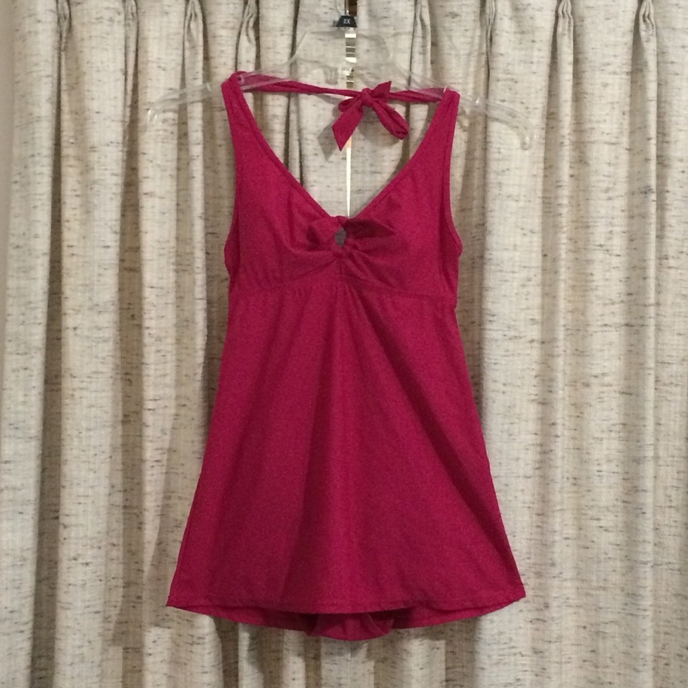 Love Your Assets by Sara Blakely Spanx Halter Swim Dress